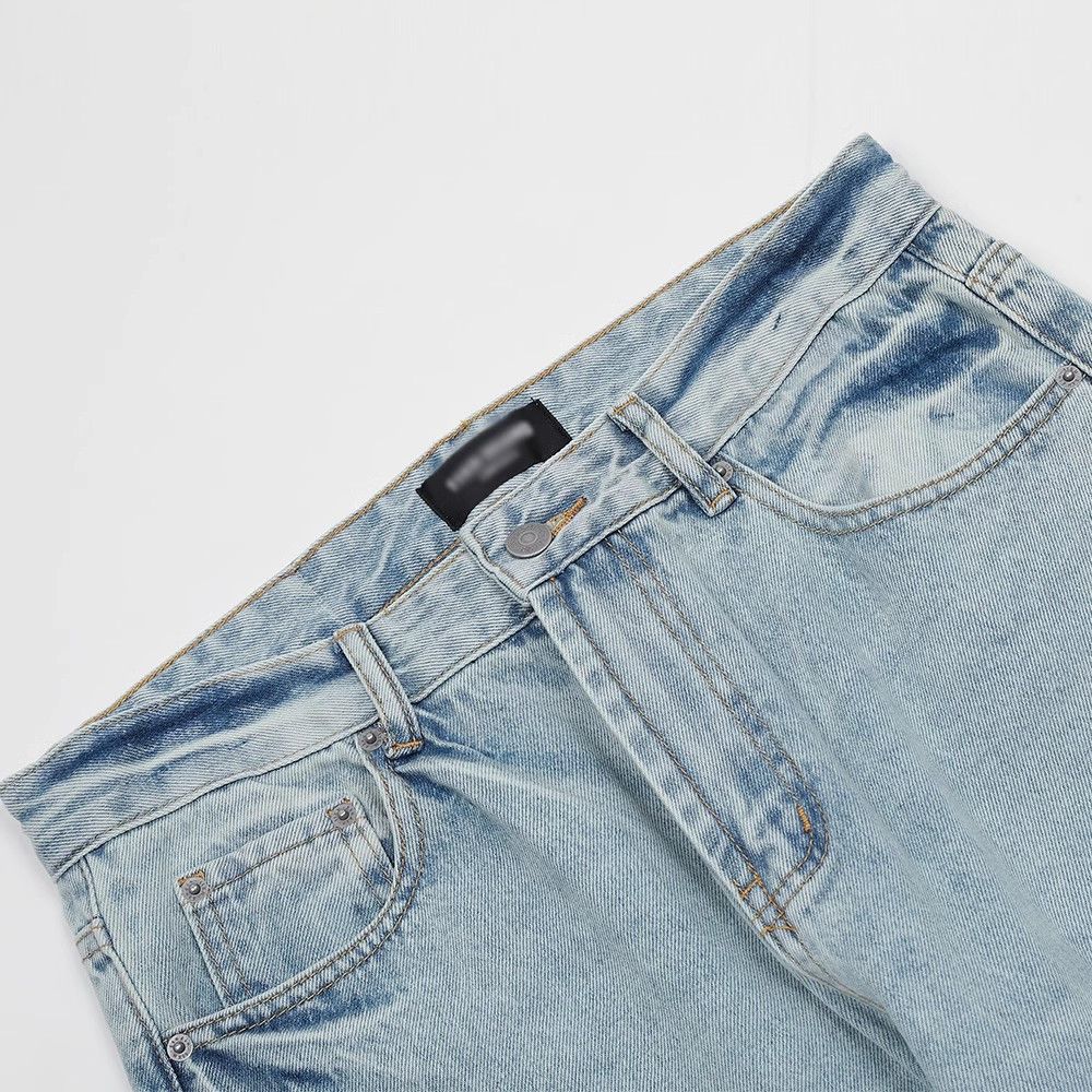 Japanese Brand × Jean Simple loose straight washed all-match jeans for men Size US 32 / EU 48 - 3 Thumbnail