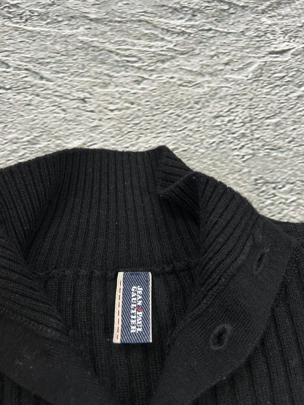 Jean Paul Gaultier Jean Paul Gaultier Jeans Sweater halfzip turtleneck black Size M / US 6-8 / IT 42-44 - 4 Thumbnail