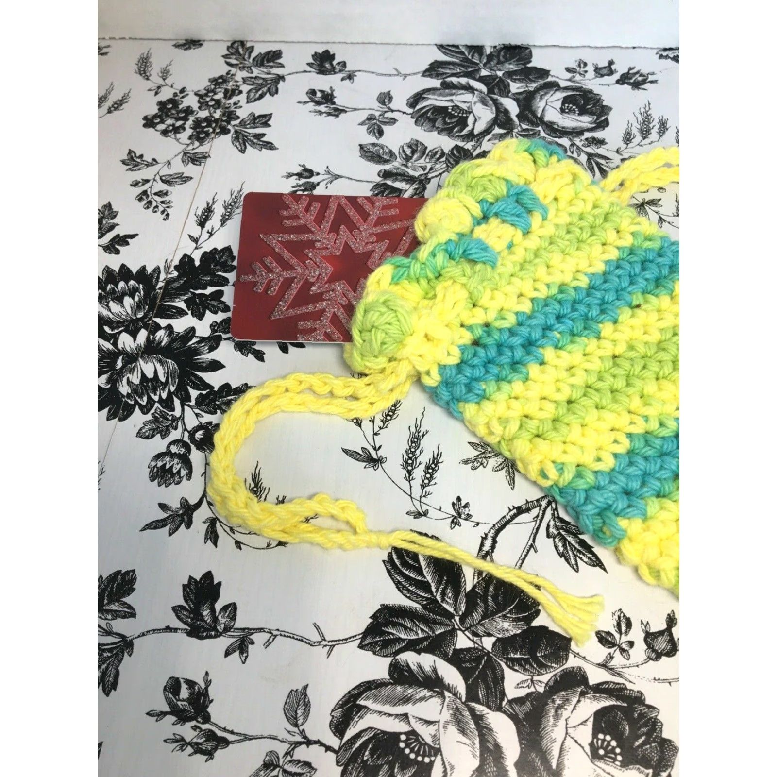 Greats Handmade Crochet Small Bag Great For Cellphone Money Keys Pouch Size ONE SIZE - 5 Thumbnail