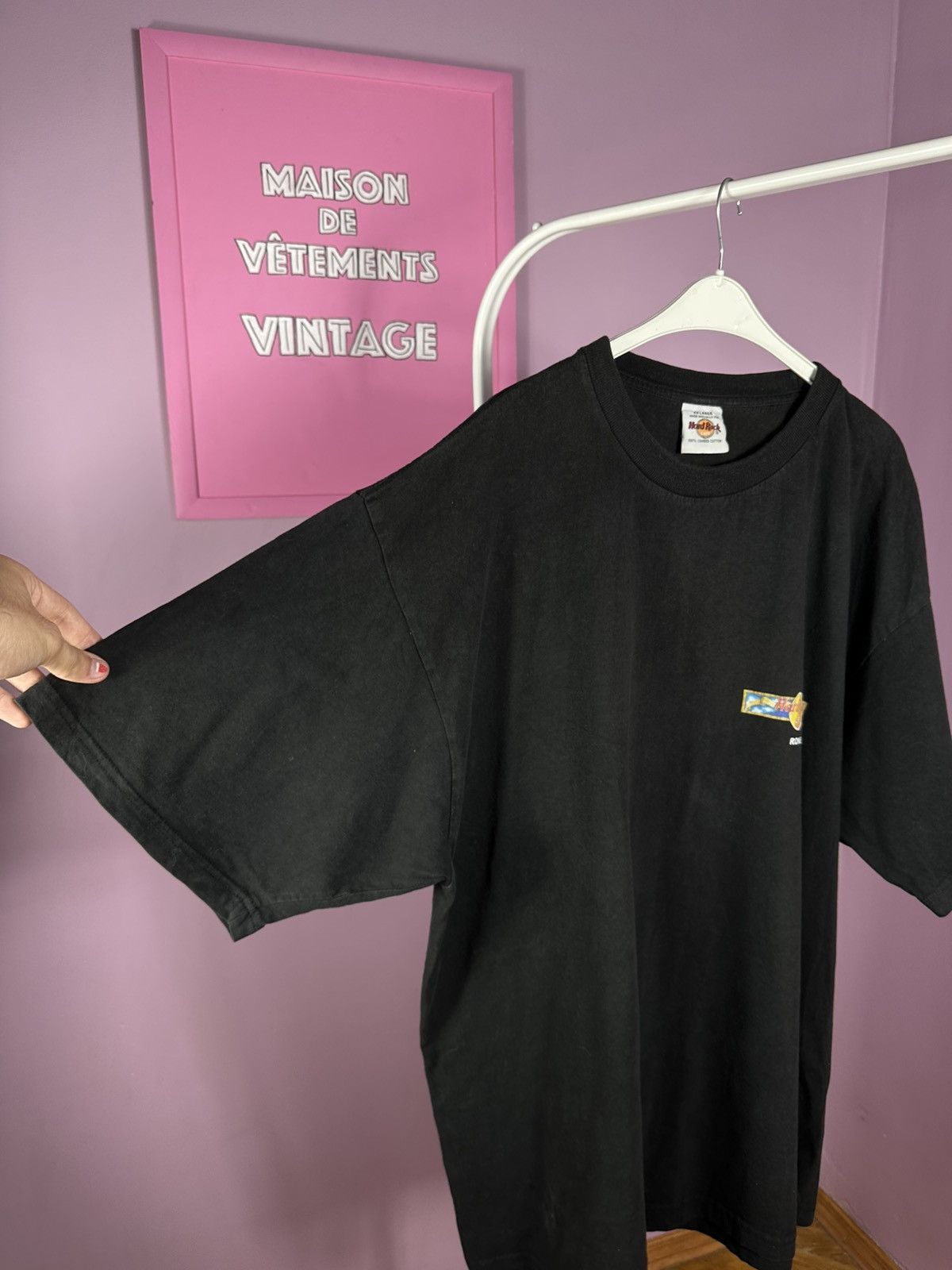 Hard Rock Cafe Hard Rock Cafe Rome Vintage 90s T Shirt Promo Distressed Size US XXL / EU 58 / 5 - 7 Thumbnail