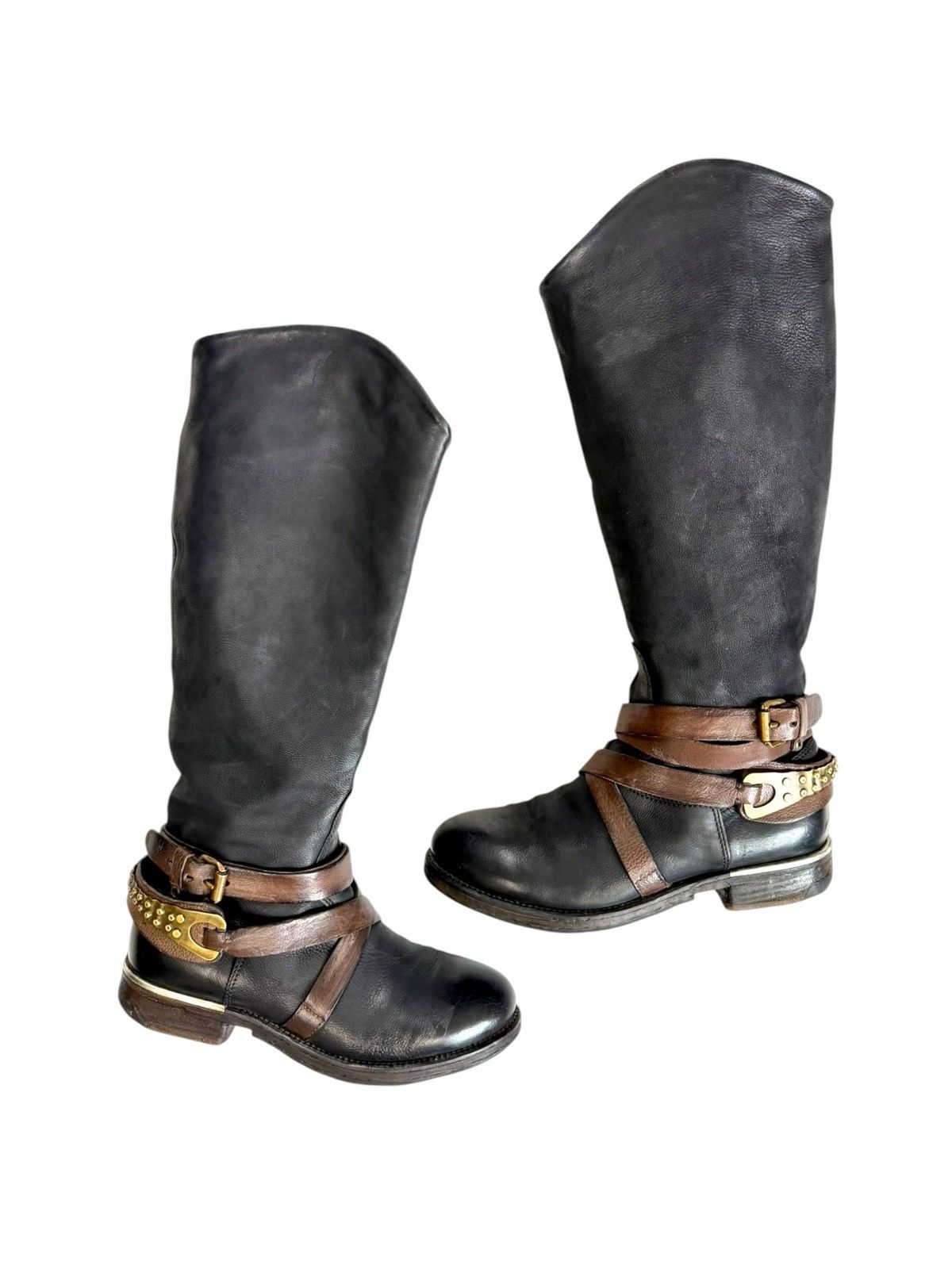 A.S.98 Vintage Airstep A.S. 98 High Leather Avantgarde boots Size US 8 / IT 38 - 1 Thumbnail