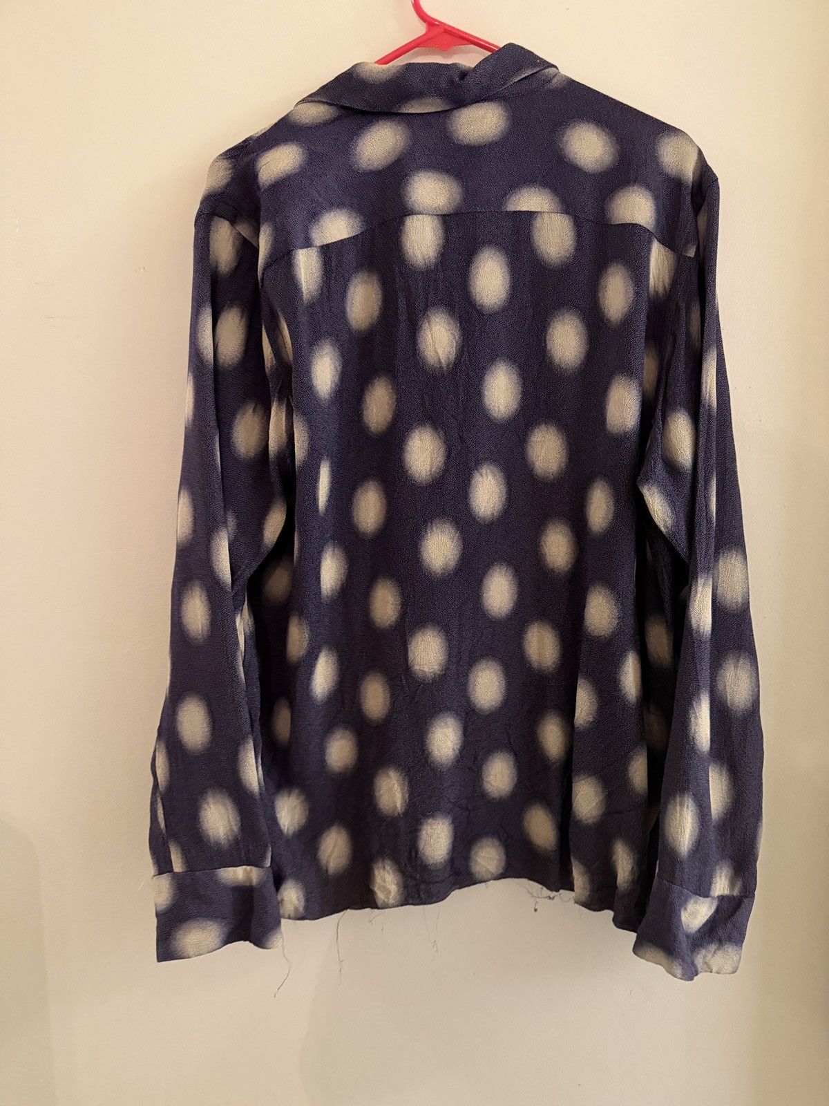 Needles Needles Nepenthe Polka Dot Shirt with raw hem Size US M / EU 48-50 / 2 - 2 Thumbnail