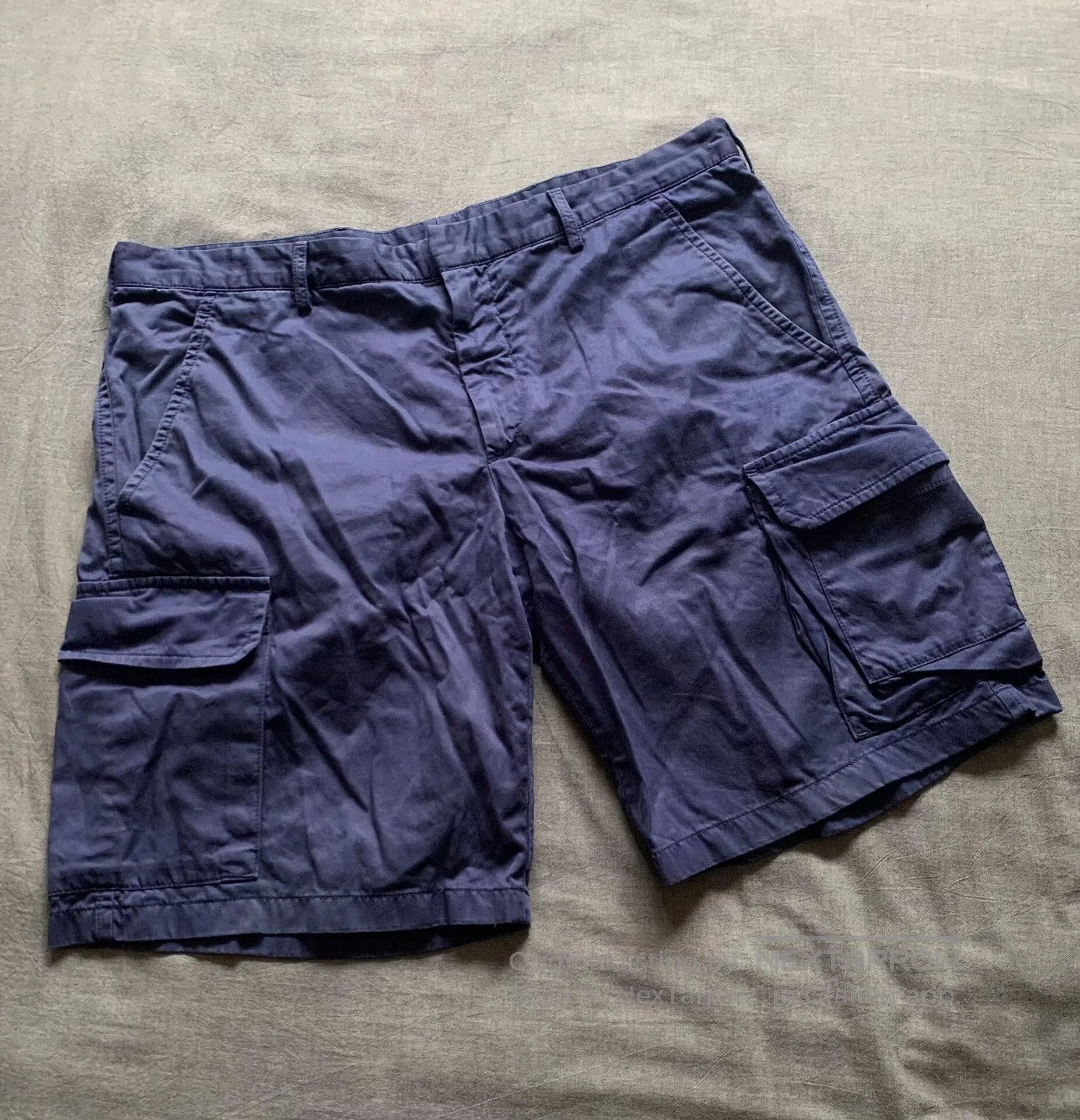 Prada Prada Dark Blue Cargo Shorts. Size US 32 / EU 48 - 1 Thumbnail