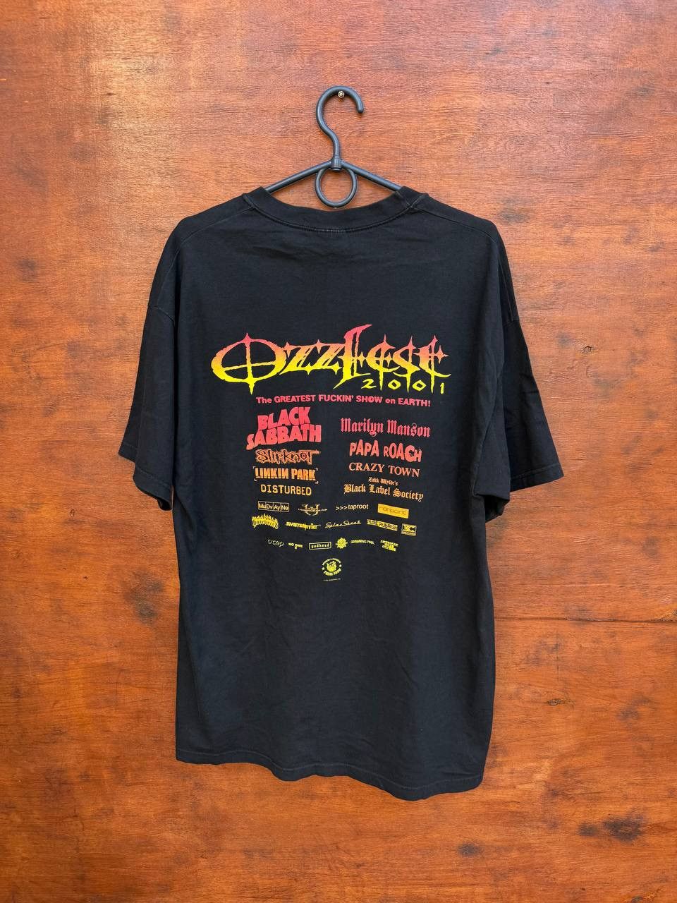 Band Tees Ozzy Osbourne 2001 OZZFEST Concert Hanes Heavyweight sz XL Size US L / EU 52-54 / 3 - 2 Thumbnail