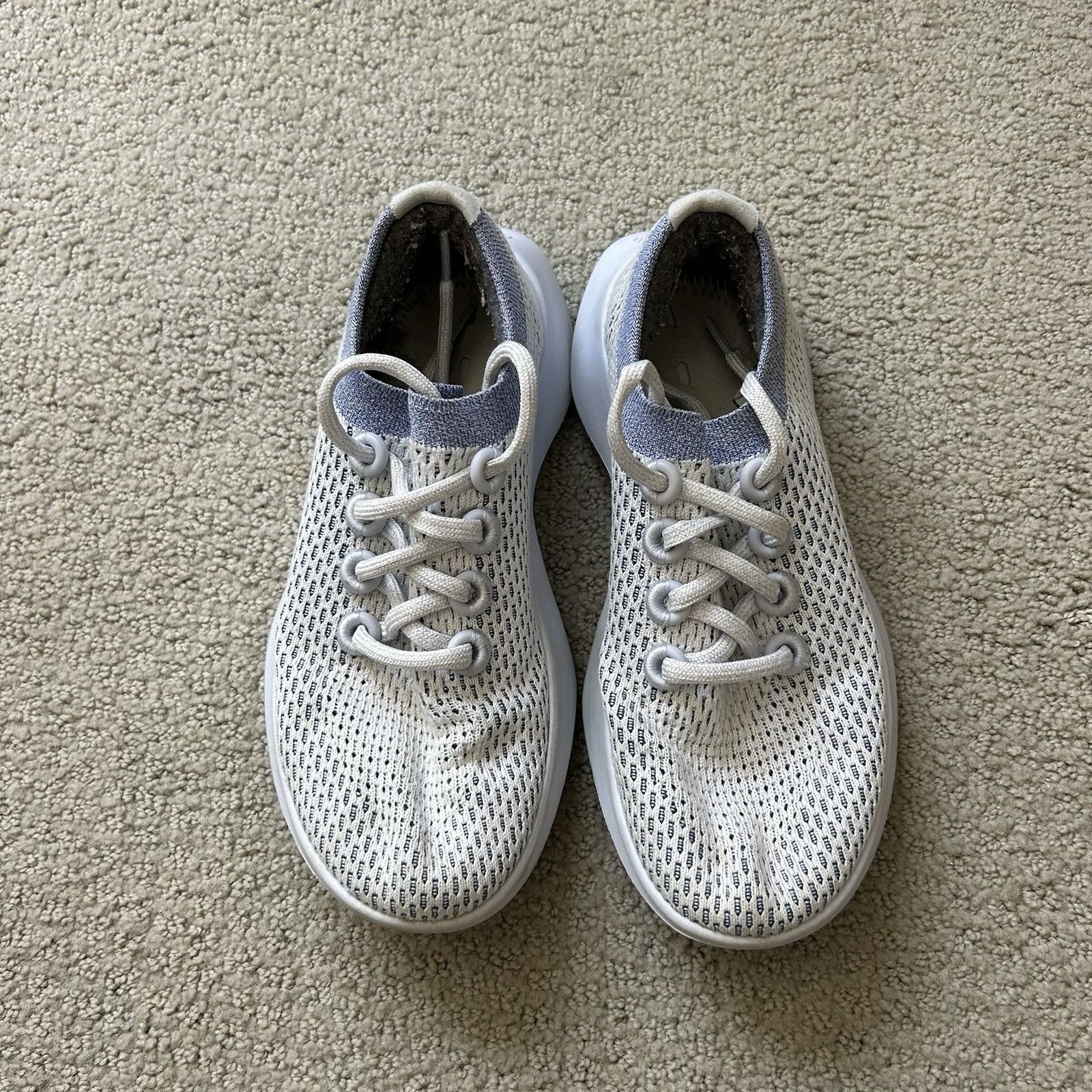 Allbirds Tree Dasher White Low Top Lace Up Athletic Running Shoes, Women's (Size 6.5)