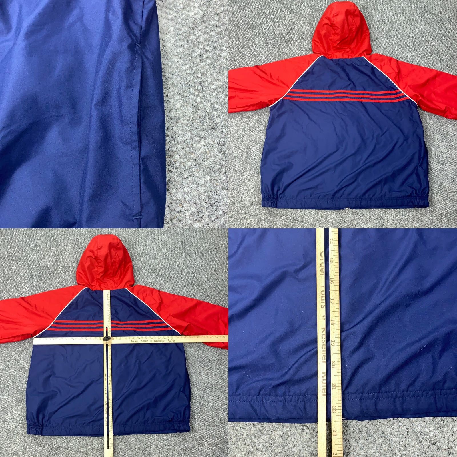 Adidas Adidas Jacket Mens Large Blue Windbreaker Lined Hooded Zip Pockets All Seasons Regular Jacket Mens L Blue Windbreaker Size US L / EU 52-54 / 3 - 8 Thumbnail