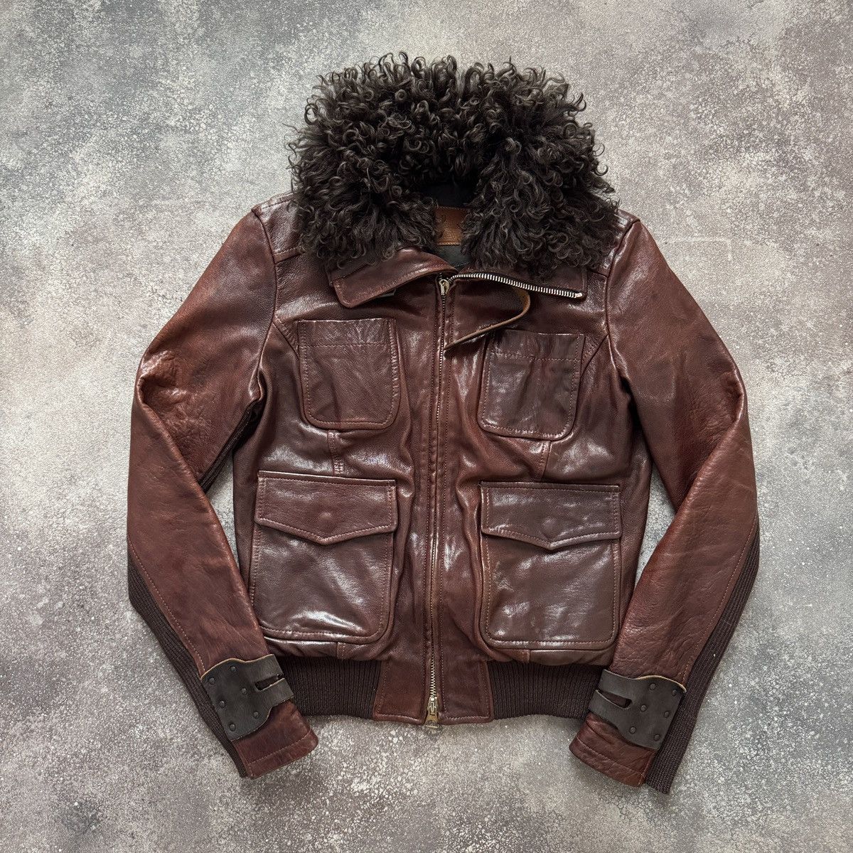 ジャケット・アウター GOA 00s archive fur leather jacket 3WAY vintage archive fur leather jacket00s archive goa fur leather