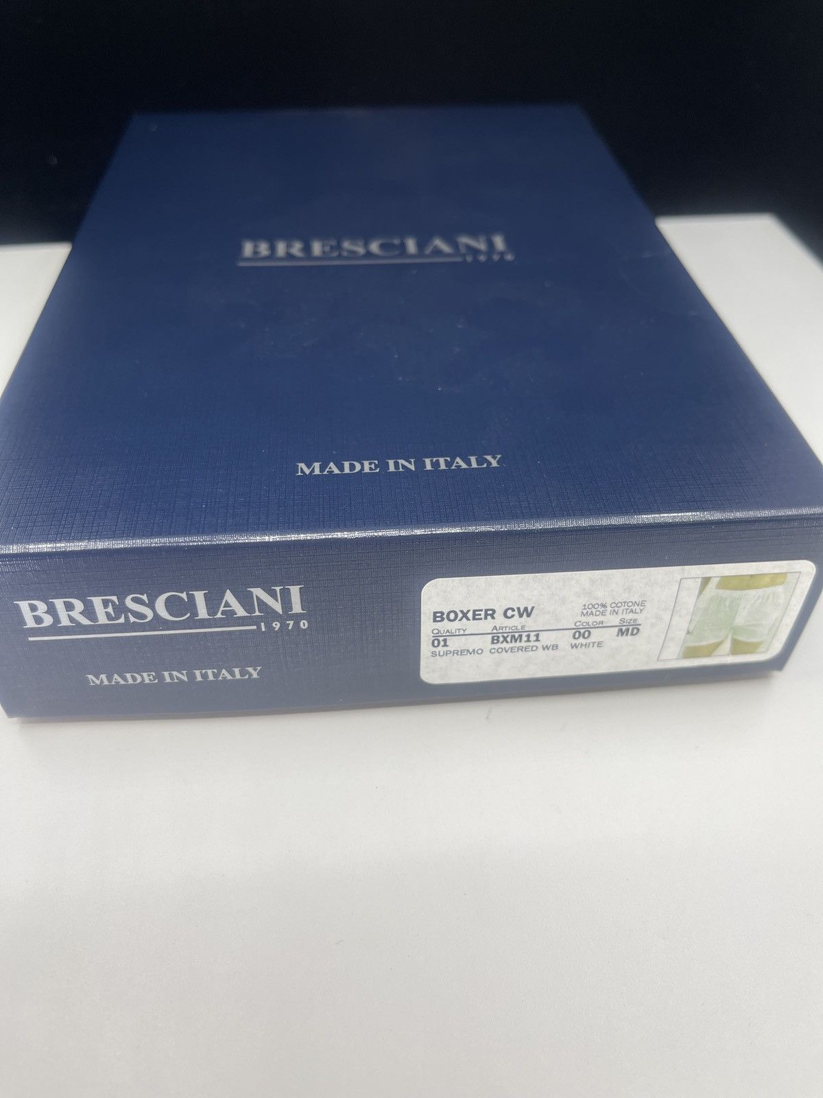 Other Bresciani Italian Luxury Boxer white Medium Size 32 - 4 Thumbnail