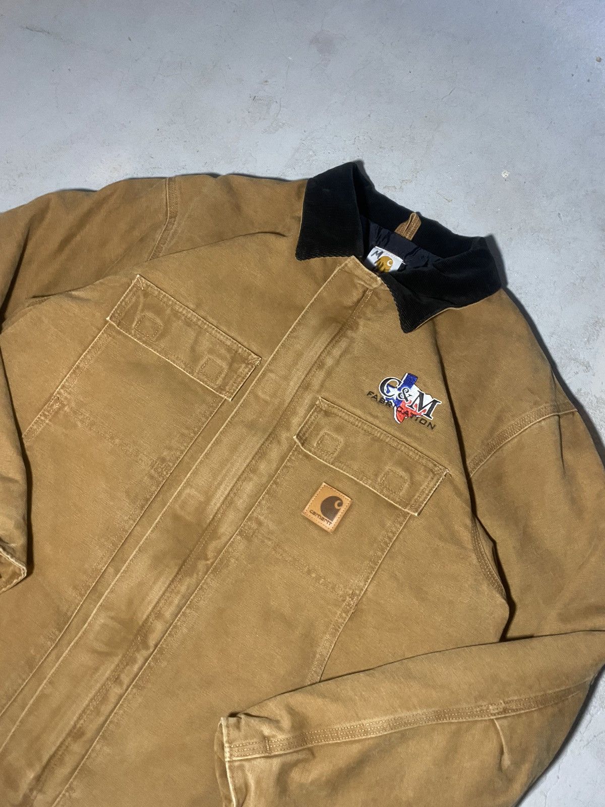 Carhartt Vintage 90s Carhartt Arctic Chore canvas brown jacket Size US XL / EU 56 / 4 - 2 Thumbnail