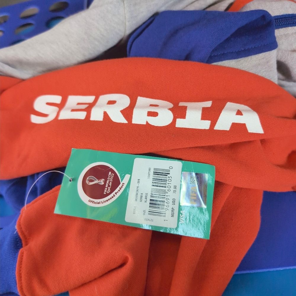Other FIFA 2022 World Cup Serbia Hoodie Sz XL NWT Size US XL / EU 56 / 4 - 6 Thumbnail
