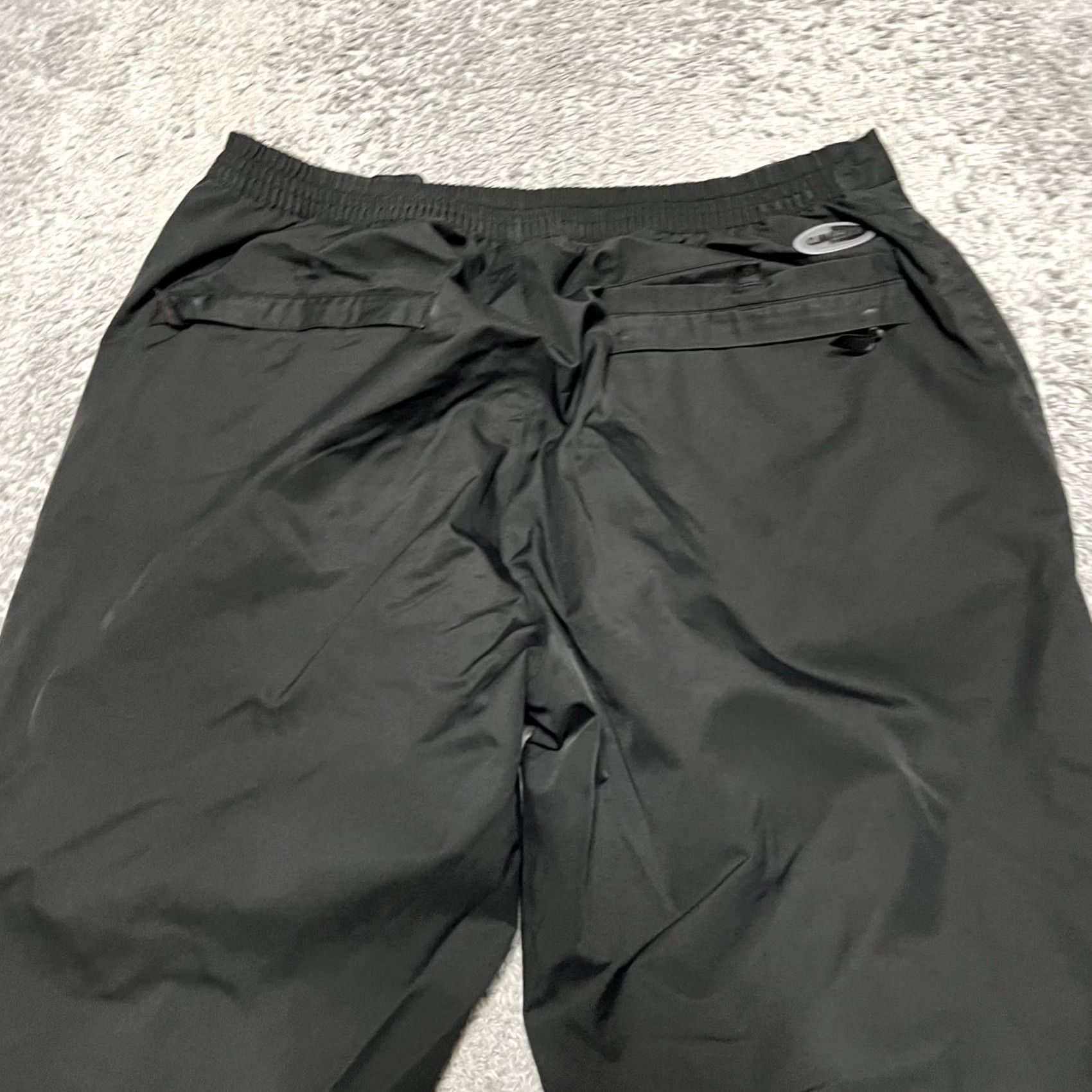 Adidas Adidas Climaproof Pants Medium Black Snap Button Packable Golf AGC005 Mens Size US 31 - 5 Thumbnail