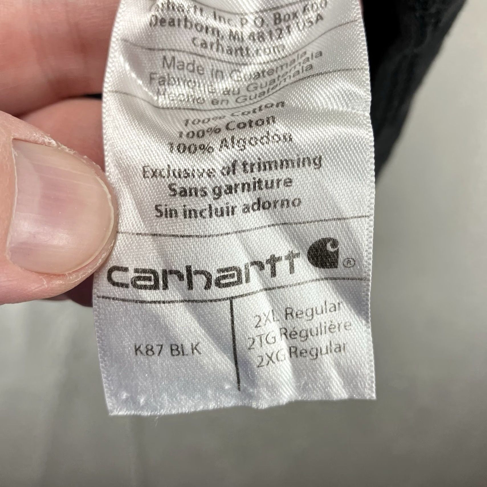 Carhartt Carhartt T-Shirt Mens 2XL Short Sleeve Crew Neck All Cotton Logo K87 Outdoor Classic Size US XXL / EU 58 / 5 - 7 Thumbnail
