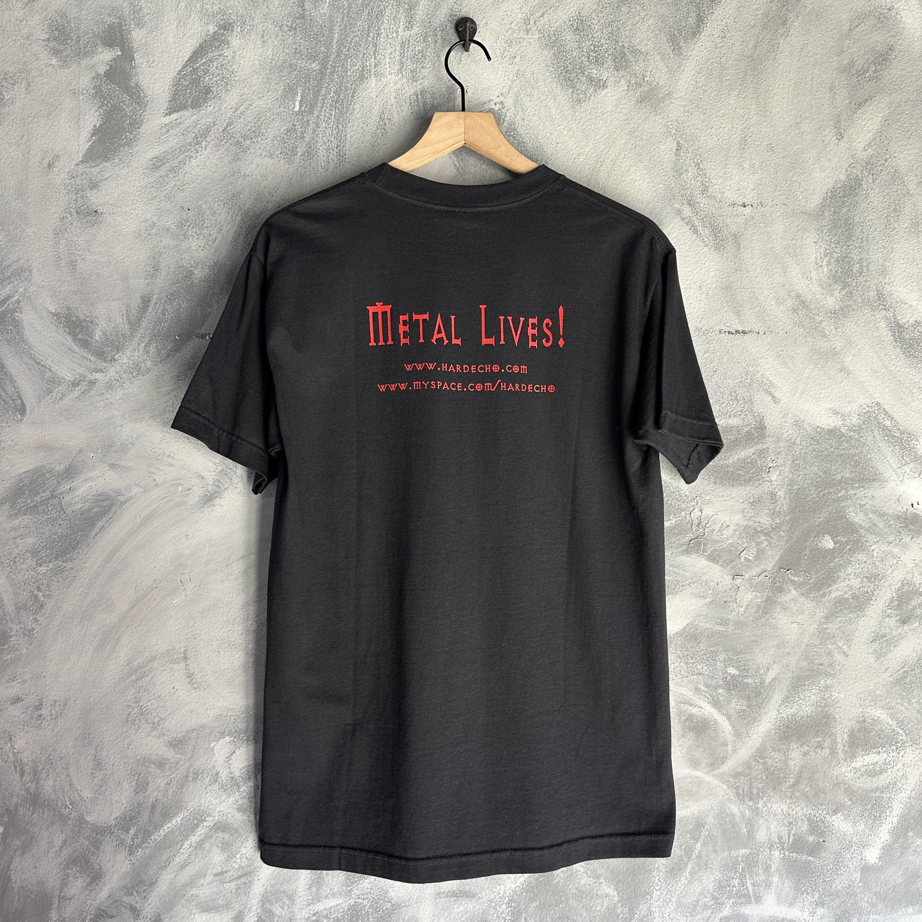 Vintage Vintage Hard Ecko My Space T Shirt Black Metal Lives Y2K Size US M / EU 48-50 / 2 - 5 Thumbnail