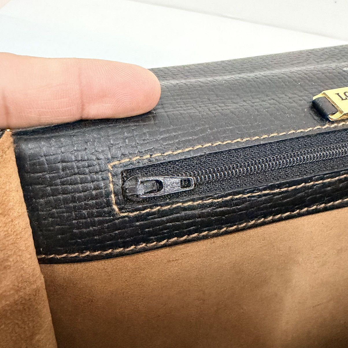 Loewe Loewe Leather Black Barcelona Top Handle Bag Size ONE SIZE - 12 Thumbnail