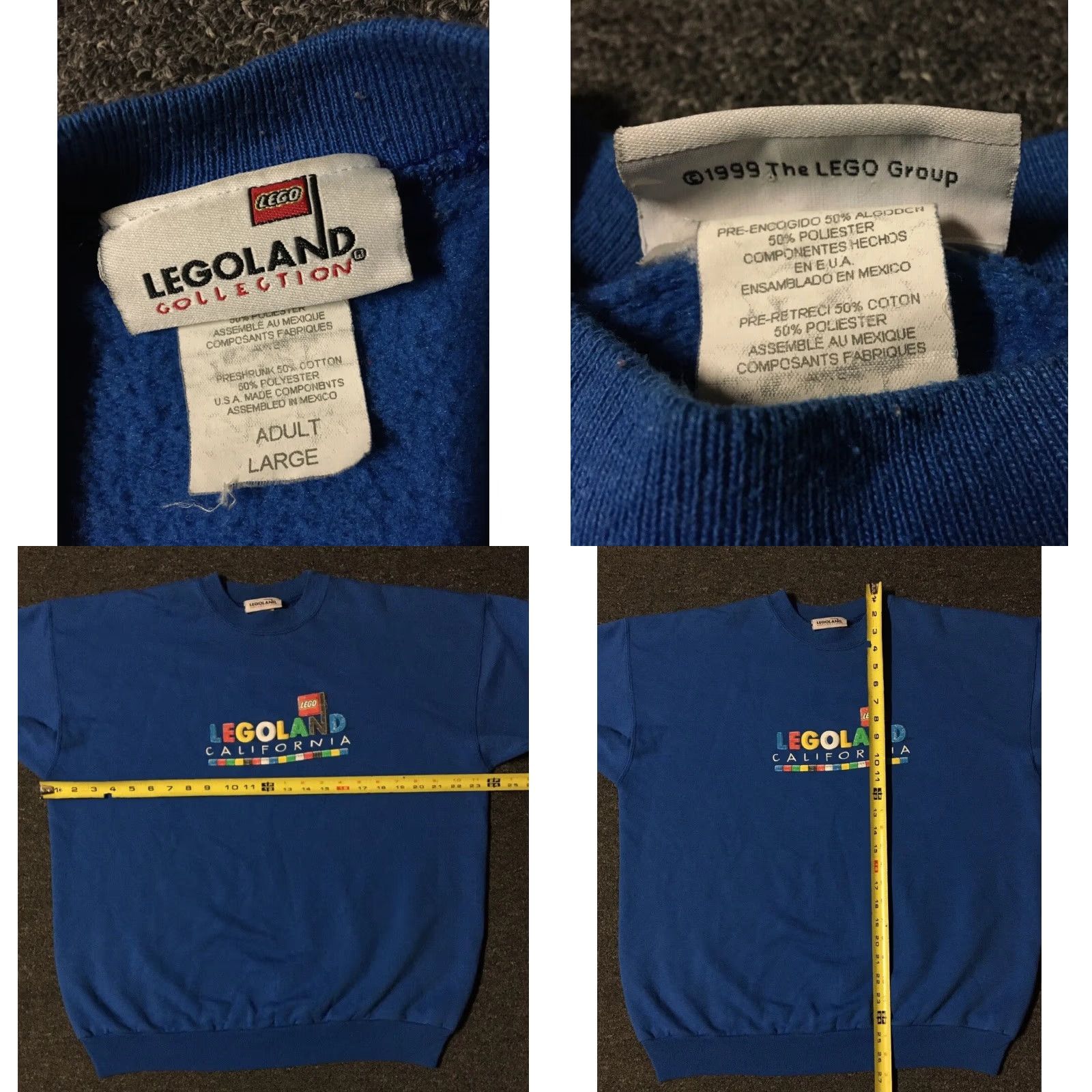 Vintage Vtg 90s Legoland California Faded Sweatshirt L Theme Park Toy Cartoon Fun Grunge Size US L / EU 52-54 / 3 - 8 Thumbnail