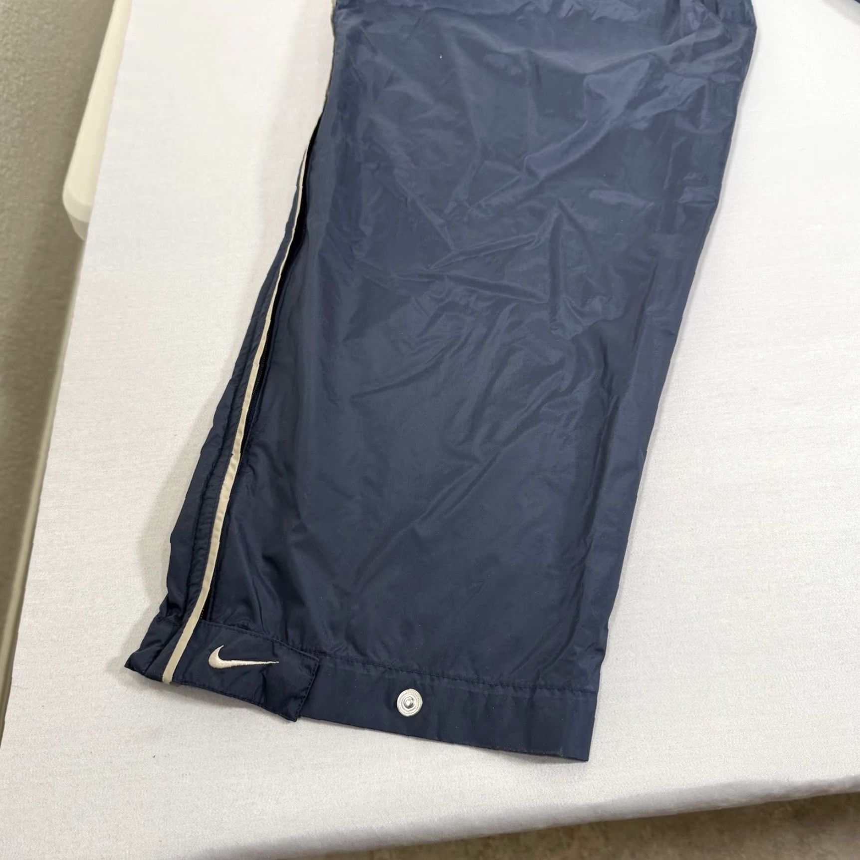Nike Vintage Nike Pants Mens 2XL Blue Track Windbreaker Lined Baggy Loose Y2K Golf Size US 39 - 5 Thumbnail