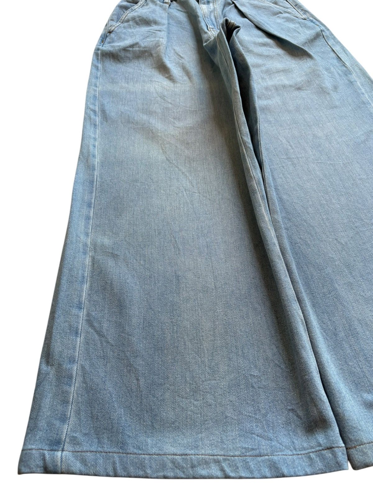 GU × Japanese Brand Vintage GU Blue Wash Loose Baggy Jeans Size US 27 - 6 Thumbnail