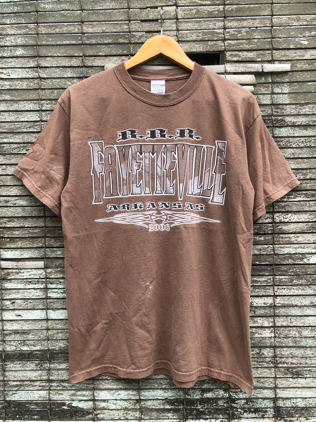 West Coast Choppers Vintage Y2K Sunfaded Fayetteville Arkansas Biker Backhit Tee Size US M / EU 48-50 / 2 - 11 Thumbnail