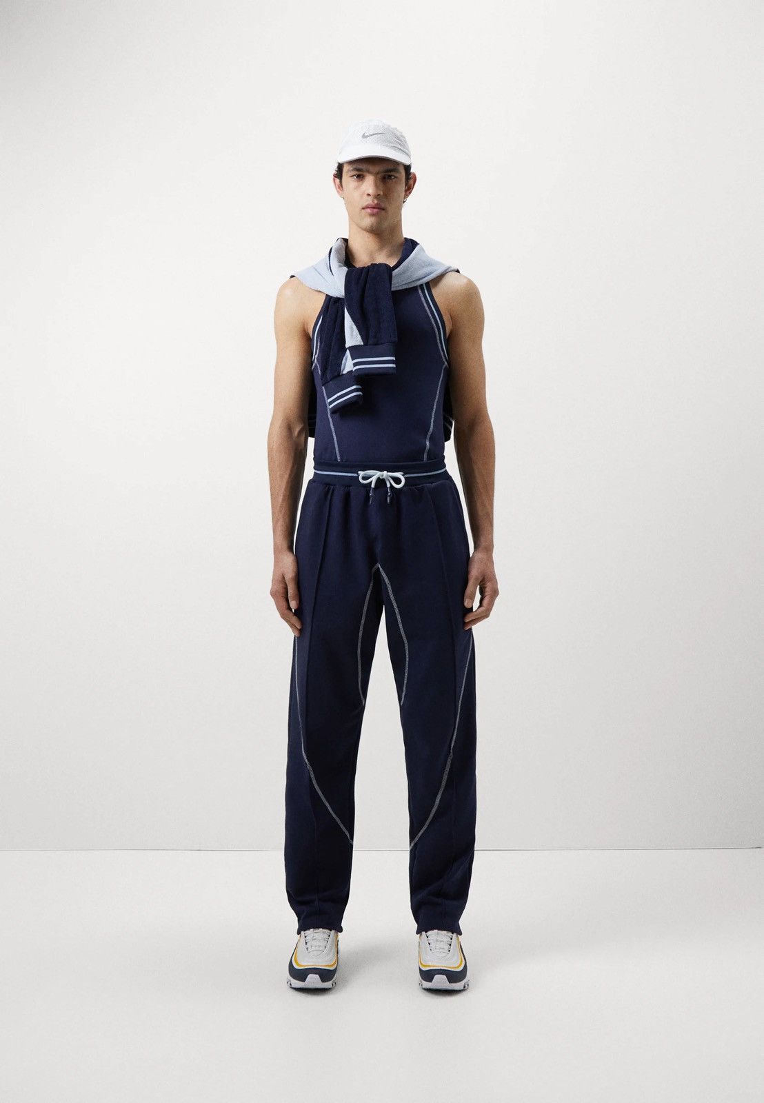 Saul Nash !DS! SS23 Saul Nash Navy Overlock Stitch Tank Top Size US XS / EU 42 / 0 - 1 Thumbnail