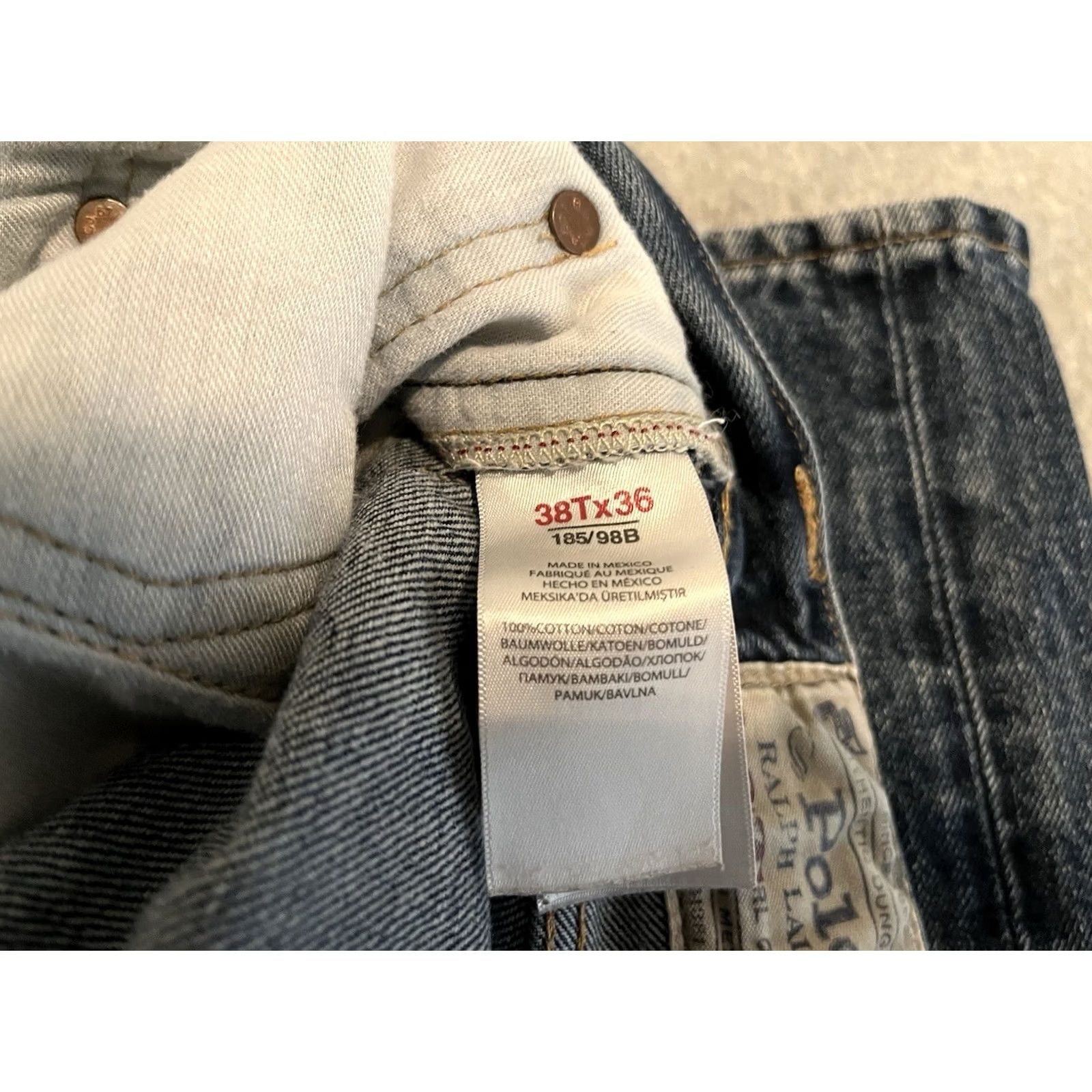 Polo Ralph Lauren Polo Ralph Lauren Jeans Mens 38x36 Denim Straight Zip Inseam 36 Blue Cotton Label Hampton Straight Denim Jeans Mens 38x36 Size US M / EU 48-50 / 2 - 7 Thumbnail