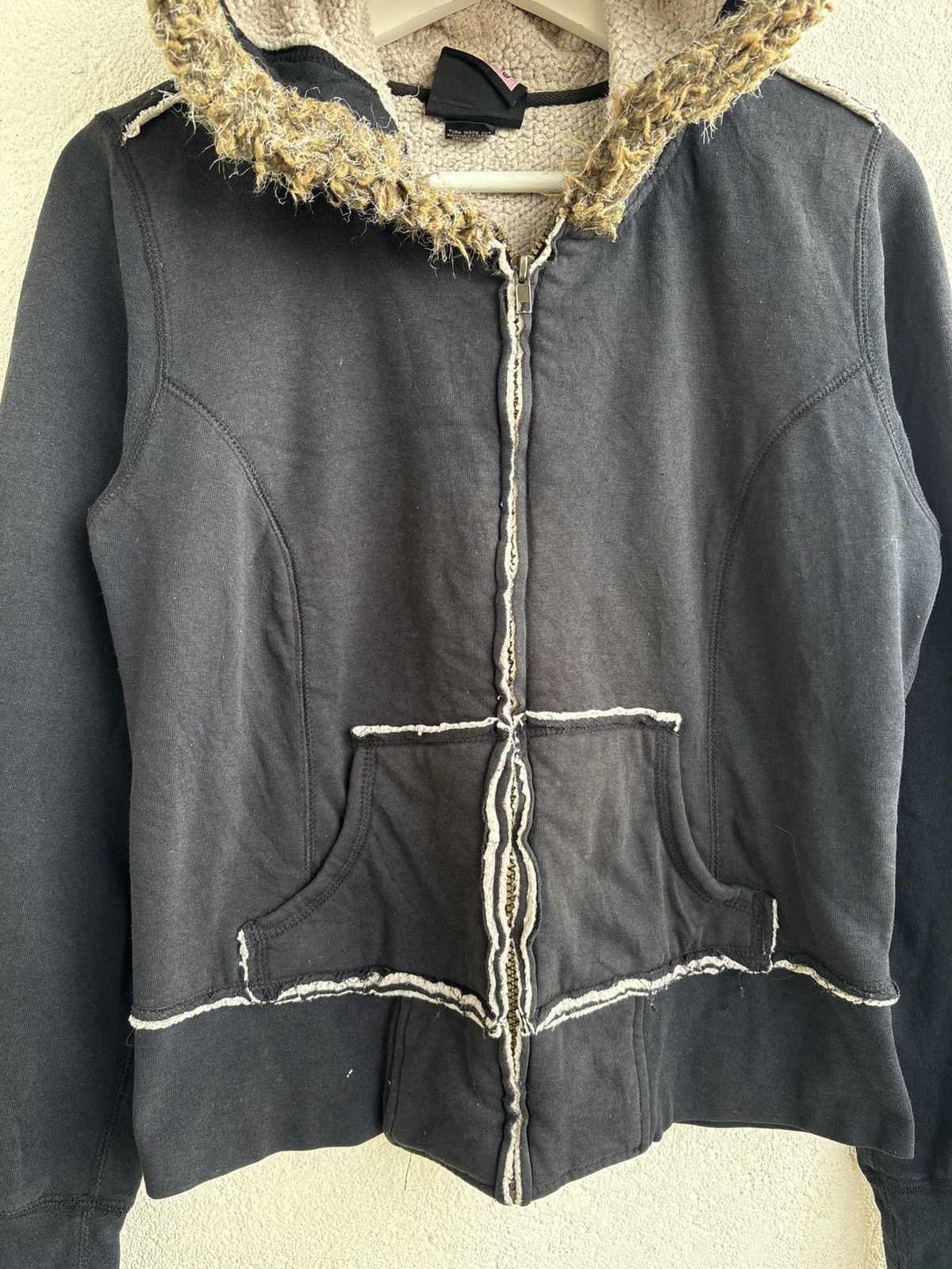 Maison Margiela 2000s LA kitty Fur zip hoodie hysteric glamour y2k style Size S / US 4 / IT 40 - 3 Thumbnail