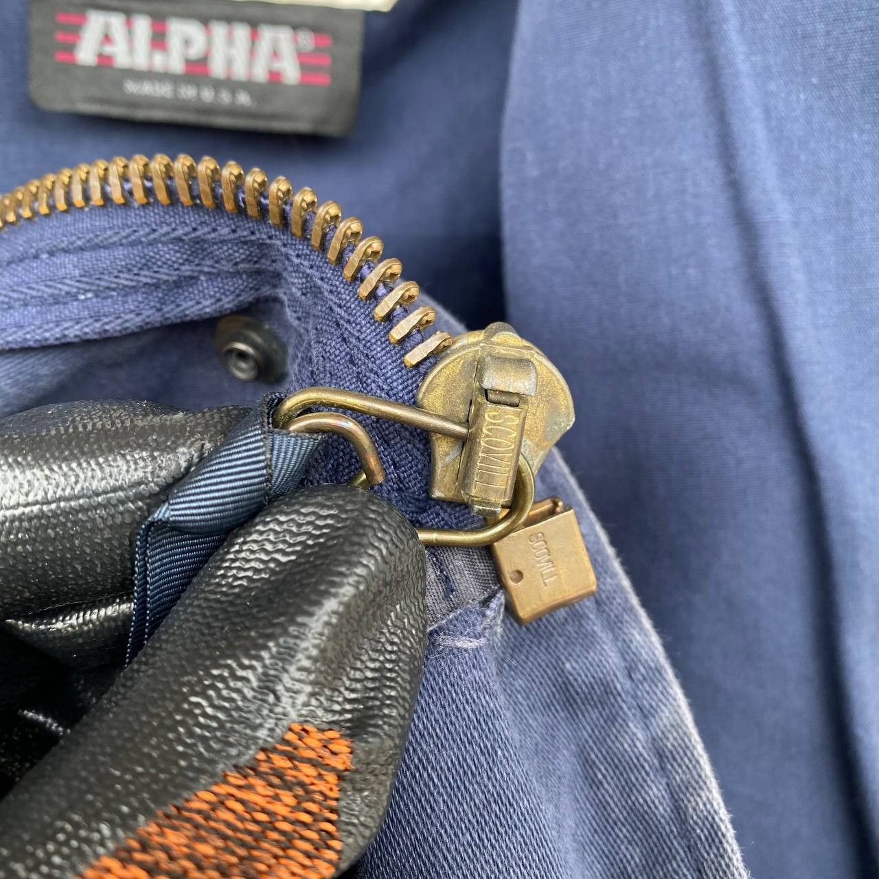 Alpha Industries Vintage 80s Alpha Industries Navy M-65 Field Jacket Scovill Size US S / EU 44-46 / 1 - 12 Thumbnail