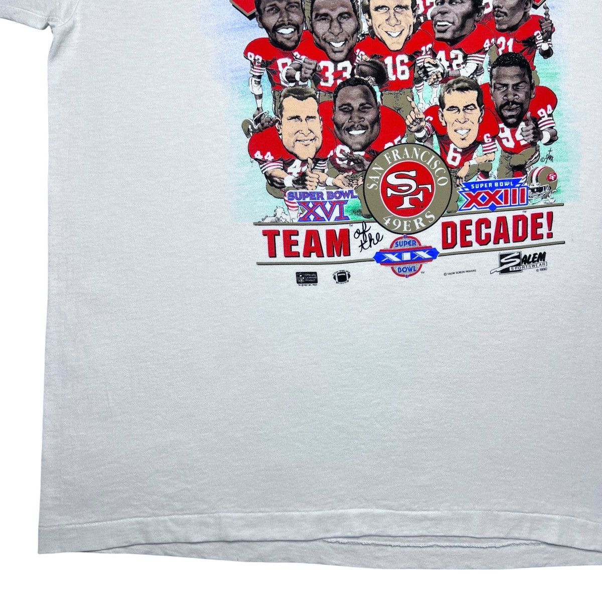 Salem Sportswear 1989 NFL San Francisco 49ers Caricature Salem Sportswear Tee Size US XL / EU 56 / 4 - 9 Thumbnail