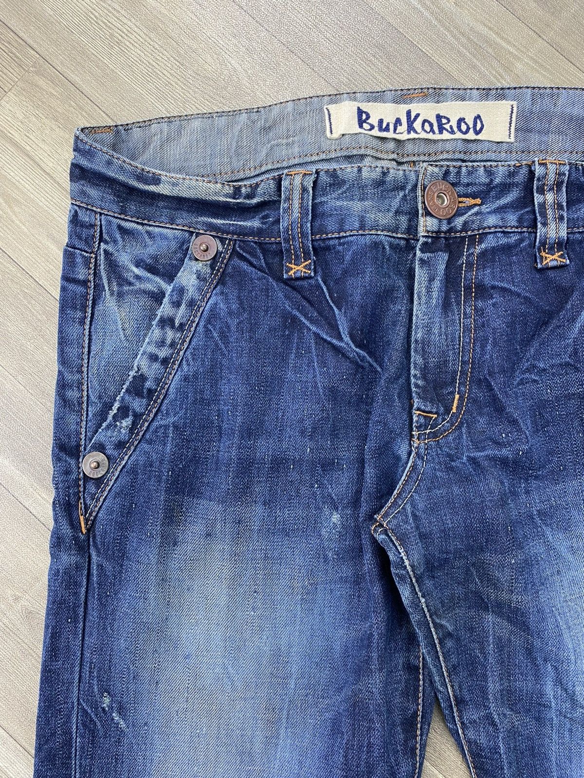 If Six Was Nine 2000s Buckaroo Distressed Faded Lgb Punk Style Baggy Jeans Size US 34 / EU 50 - 5 Thumbnail