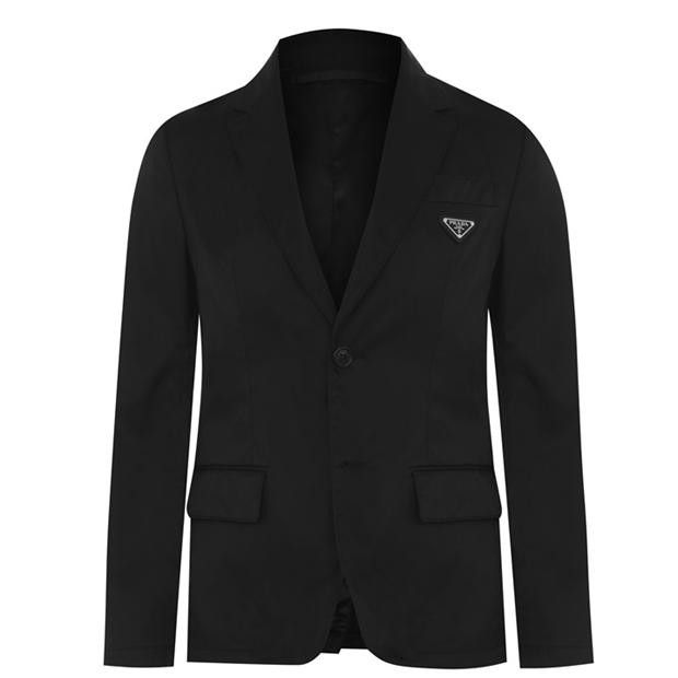 Prada Nylon Badge Blazer Size 48R - 1 Thumbnail