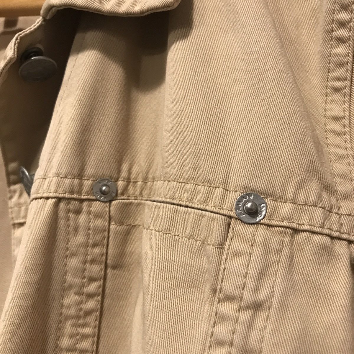 Giorgio Armani Armani jeans jacket beige camel with logo buttons light Size M / US 6-8 / IT 42-44 - 7 Thumbnail