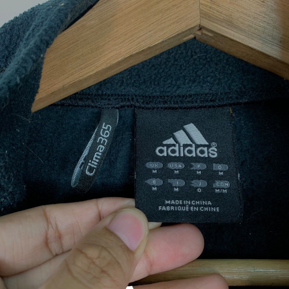 Adidas ADIDAS Clima365 Zipper Fleece Jacket #0318-C14 Size US M / EU 48-50 / 2 - 17 Thumbnail