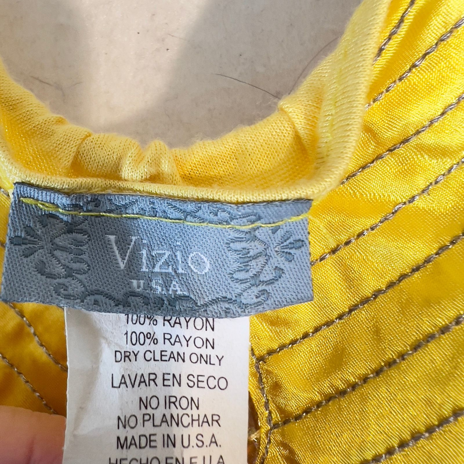 Other Vizio USA Tunic Top Woman Large 100 Rayon Made in USA Ruched Size L / US 10 / IT 46 - 3 Thumbnail