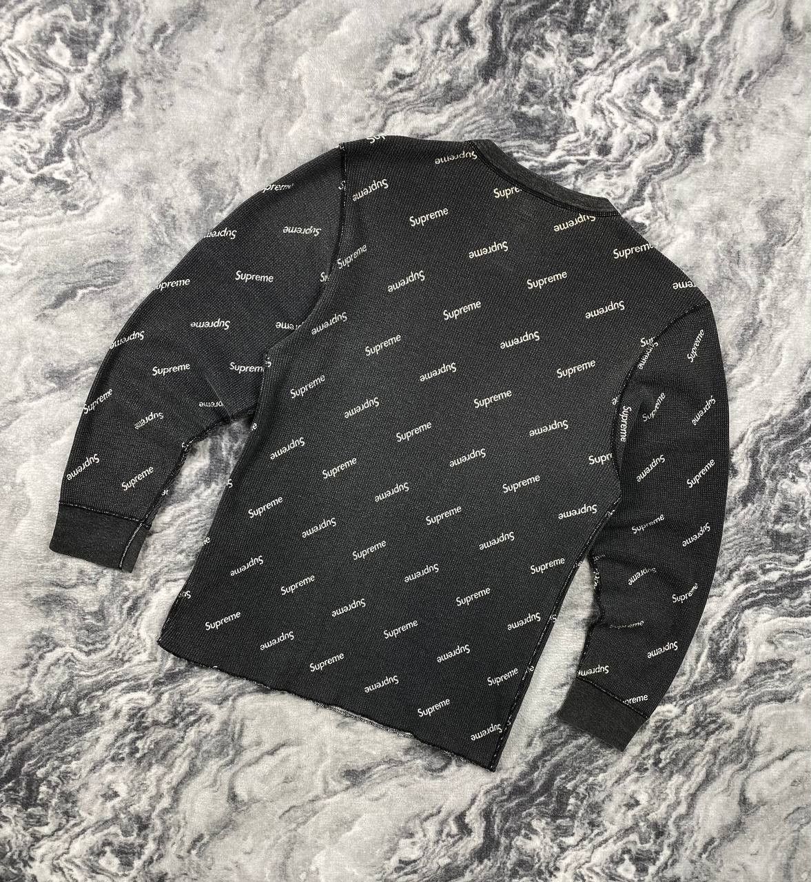 Supreme Supreme Hanes Collab Thermal Crew Long Sleeve Monogram Size US L / EU 52-54 / 3 - 6 Thumbnail