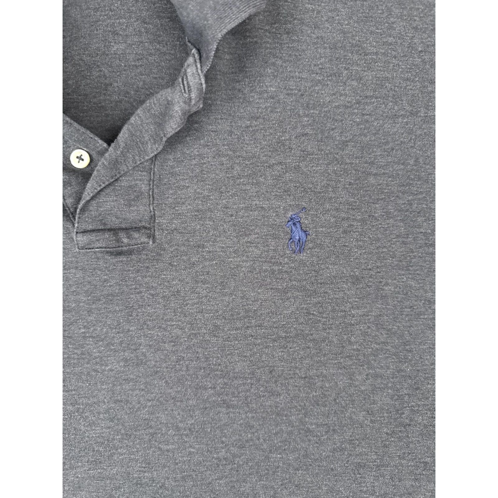 Polo Ralph Lauren Polo Ralph Lauren Polo Shirt Mens Large Gray Classic Fit Cotton Logo Casual Top Size US L / EU 52-54 / 3 - 6 Thumbnail