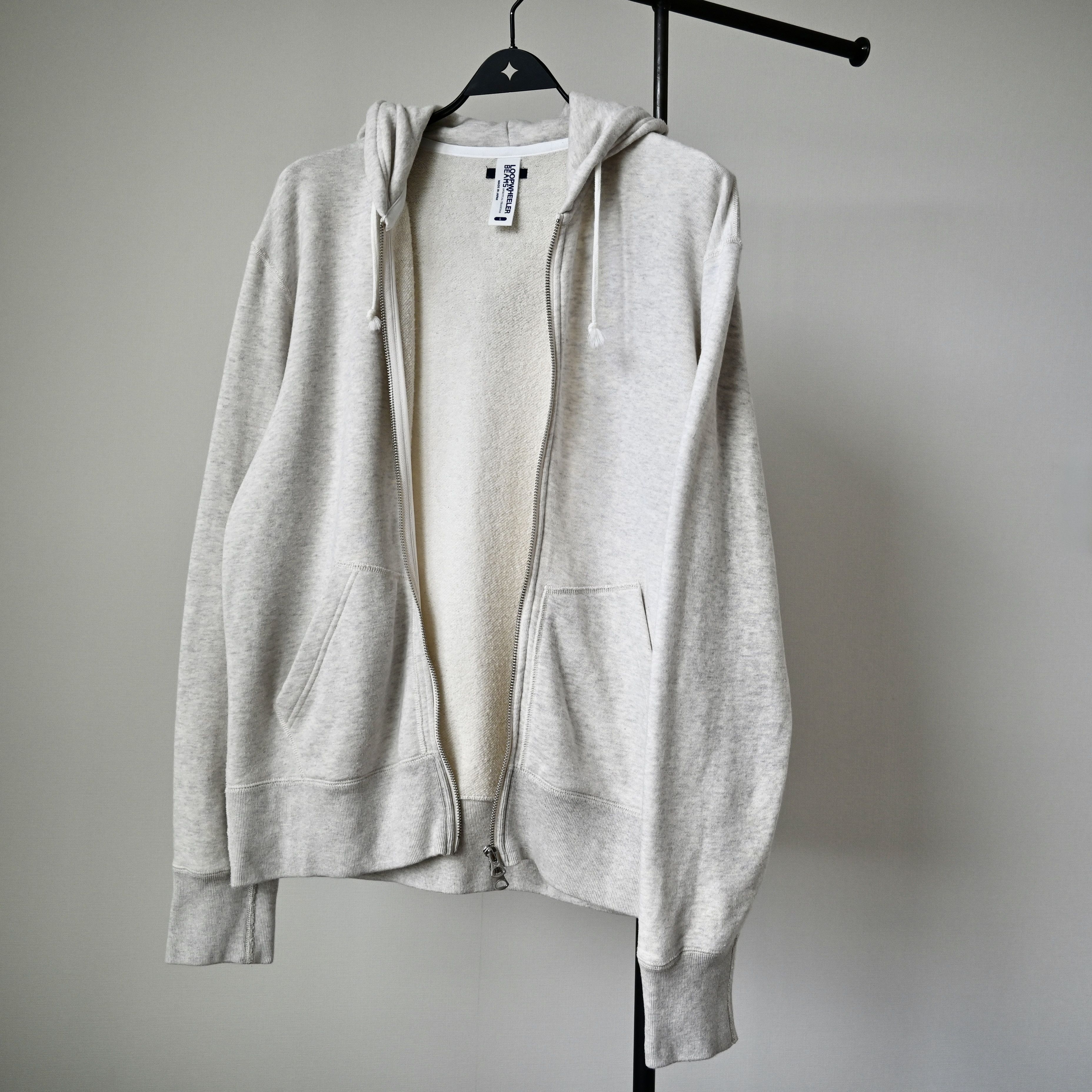 Beams Plus × Loopwheeler Beams Plus x Loopwheeler zip hoodie, oatmeal, made in Japan Size US L / EU 52-54 / 3 - 24 Thumbnail