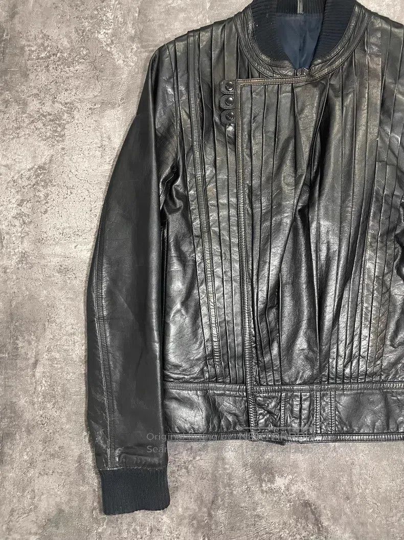 Dior Dior Bellows Pleats Leather Cracked Leather Jacket Size US S / EU 44-46 / 1 - 3 Thumbnail