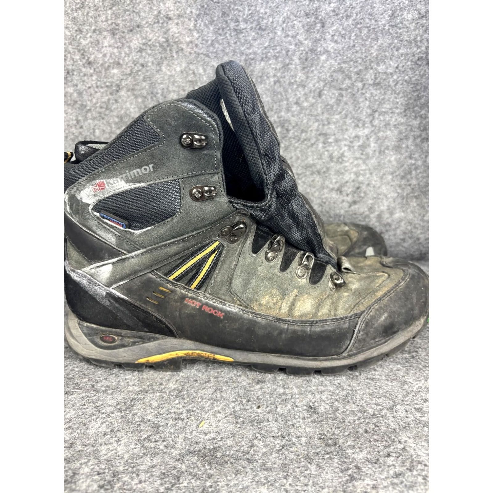Karrimor Karrimor Hot Rock Mid III Weathertite XTR Boots Mens 12 Black Suede Waterproof Hiking Mid-Height Ankle Lace Up Size US 12 / EU 45 - 4 Thumbnail