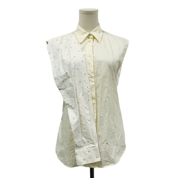 MM6 MM6 Maison Margiela Logo Print Button Up Shirt 38 Size XS / US 0-2 / IT 36-38 - 1 Thumbnail