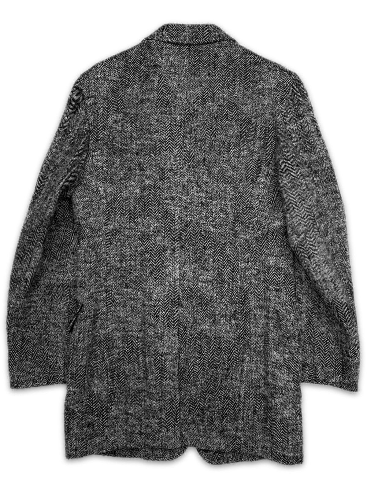 Yohji Yamamoto AW11 Yohji Yamamoto Homme Buttons Harringbone Wool Jacket Size US L / EU 52-54 / 3 - 4 Thumbnail