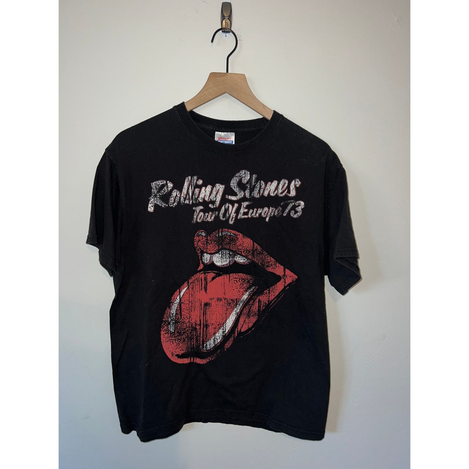 Hanes Rolling Stones Shirt Tour Of Europe '73 Rock band Tee 2008 l Size US L / EU 52-54 / 3 - 1 Thumbnail