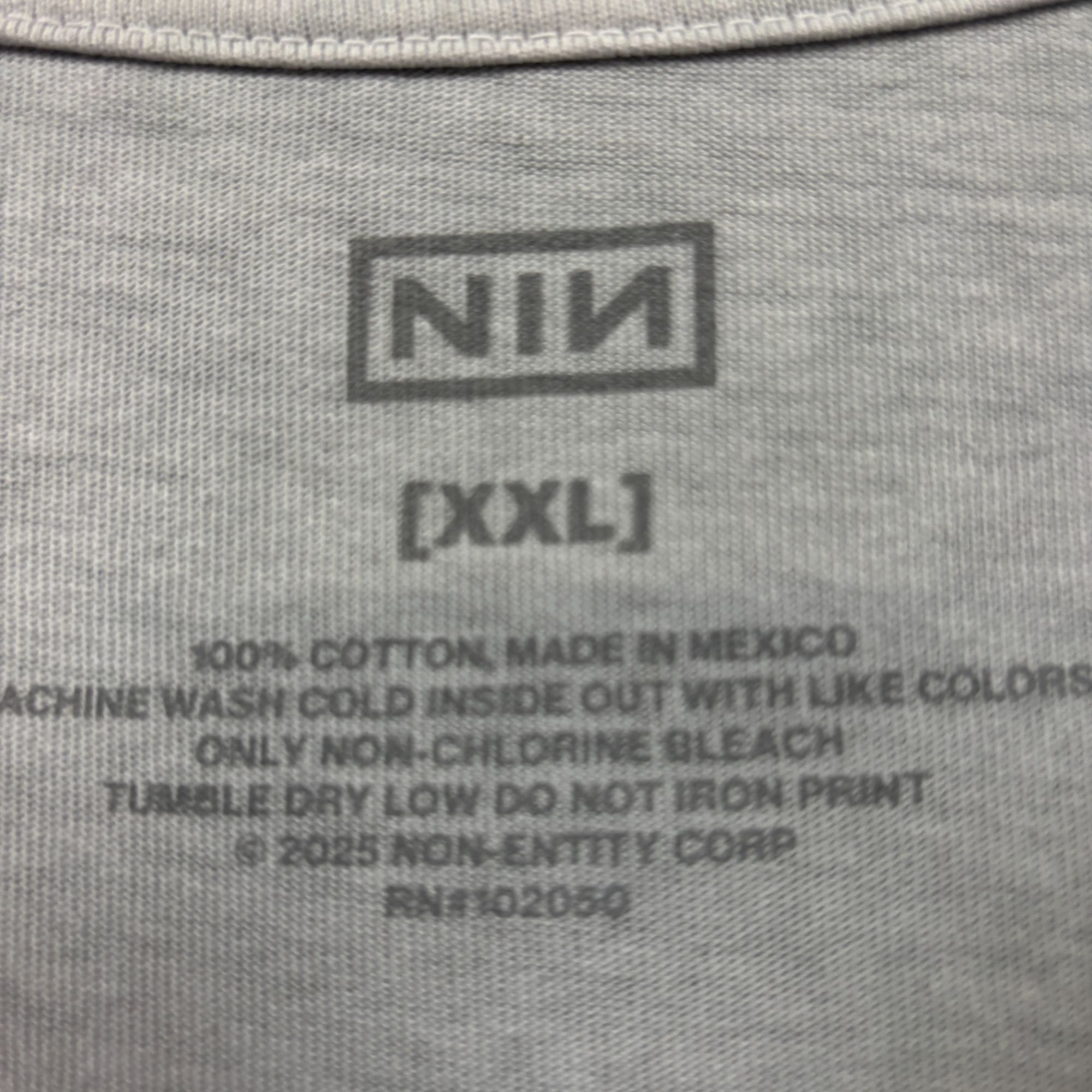 Band Tees Nine Inch Nails Peel It Back 25 Tour Industrial Metal Tee 2X Size US XXL / EU 58 / 5 - 4 Thumbnail