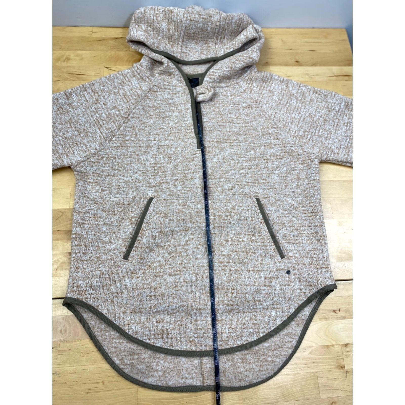 Prana prAna Womens Hoodie S Orange 1/4 Button Pullover Casual Pocket Size S / US 4 / IT 40 - 6 Thumbnail