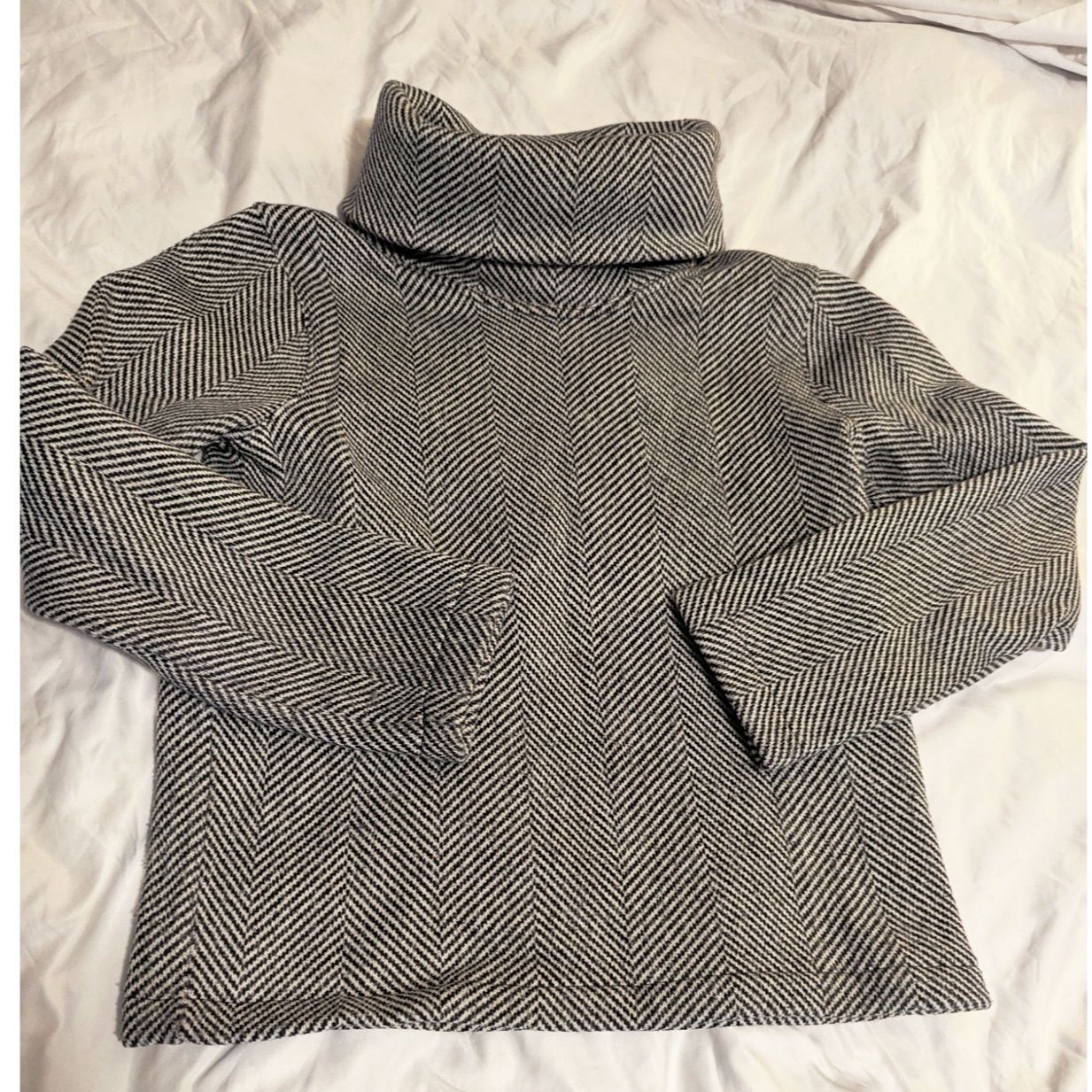 J.Crew J Crew Herringbone thick Turtleneck Sweater Women's Small Size S / US 4 / IT 40 - 1 Thumbnail