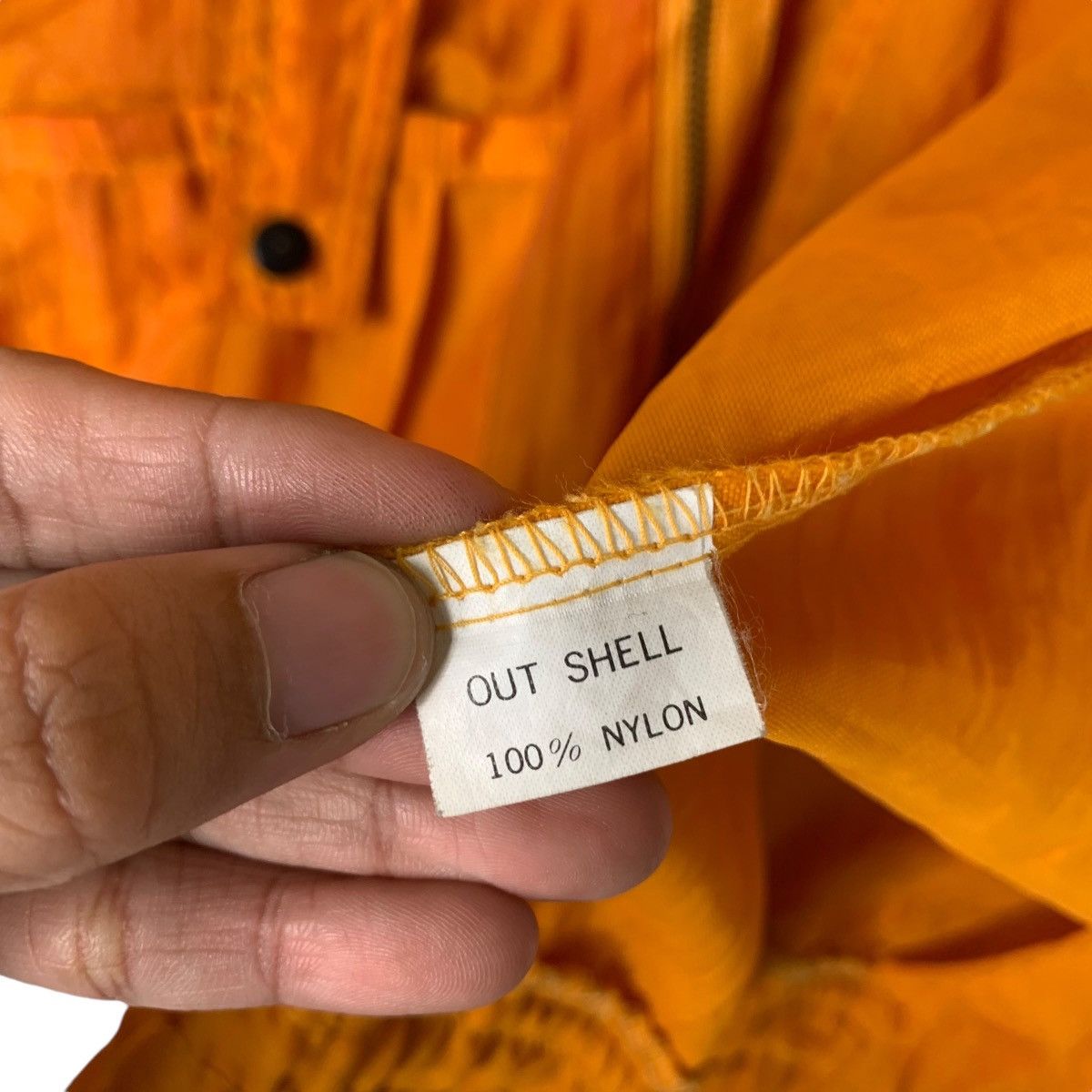 Japanese Brand Vintage POLE PCSMON Orange Parachute Nylon Jacket #1307-C59 Size US XL / EU 56 / 4 - 17 Thumbnail