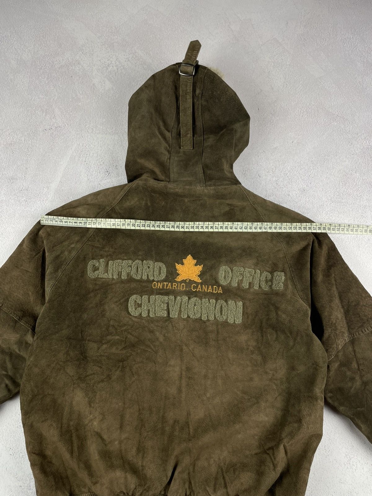 Chevignon × Vintage Chevignon Suede Bomber Jacket Clifford Office Ontario Canada Size US M / EU 48-50 / 2 - 23 Thumbnail