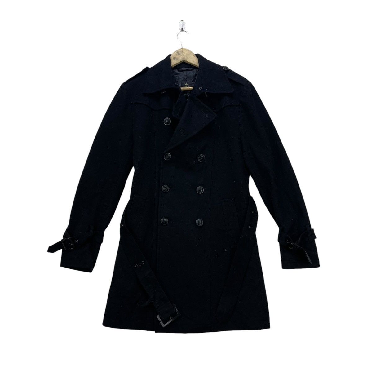 Japanese Brand × semanticdesign Japanese Brand Semantic Design Belted Double Breast Jacket Size M / US 6-8 / IT 42-44 - 2 Thumbnail