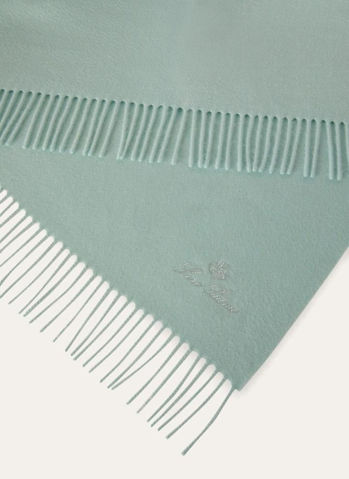 Loro Piana o1srvl11e0526 FAA1158 Size: OS / Unito Blanket in Mint Green Size ONE SIZE - 4 Thumbnail