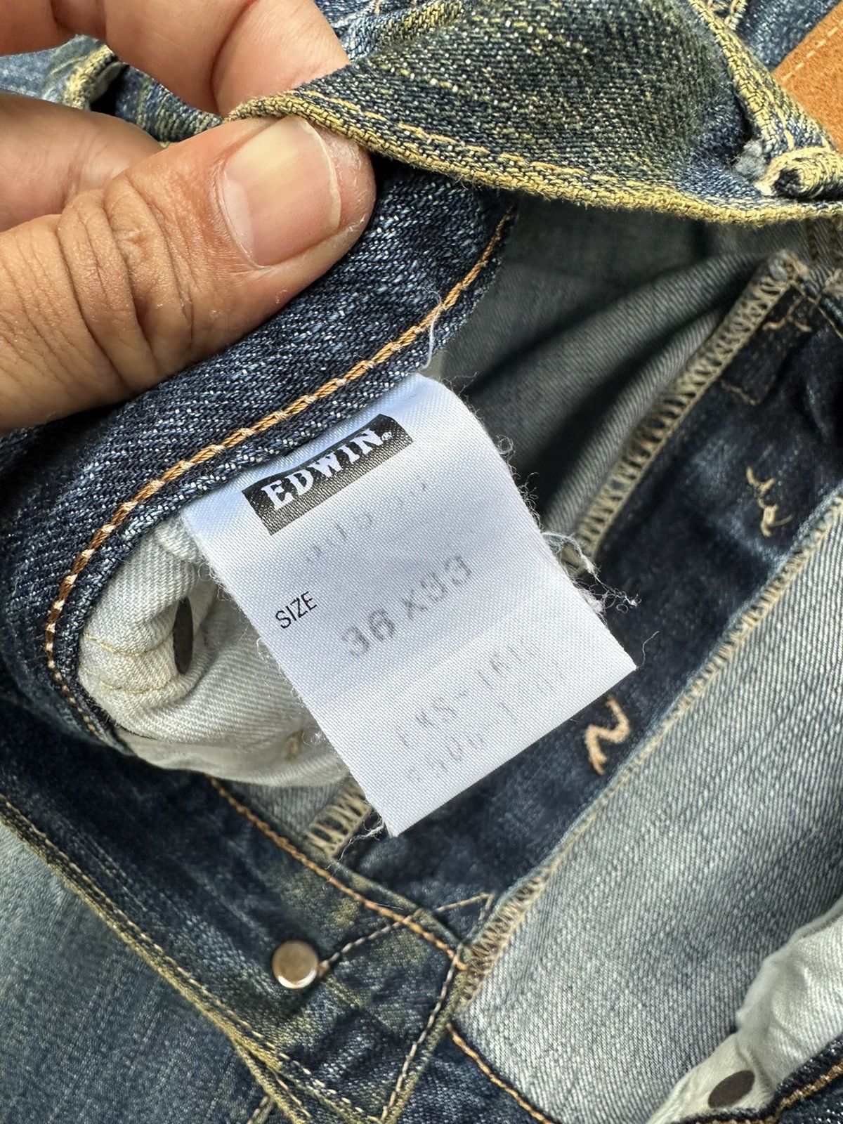 Edwin Vintage Edwin 505s Selvedge Dirty Style Denim 36x32 D66 Size US 36 / EU 52 - 14 Thumbnail