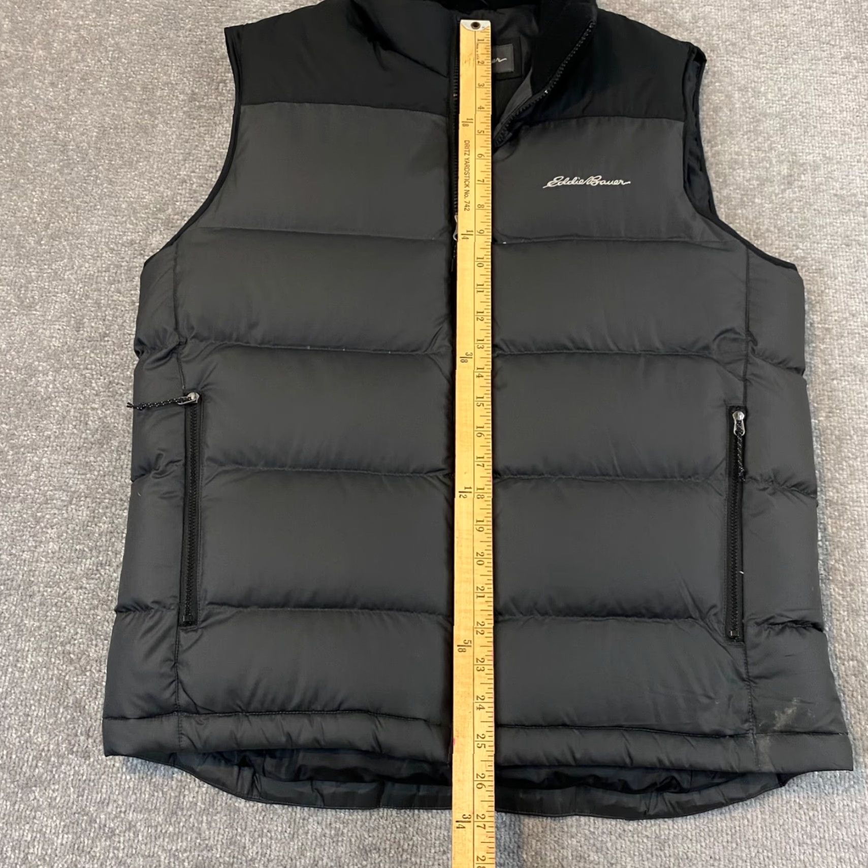 Eddie Bauer Eddie Bauer Vest EB650 Down Puffer Full Zip Mens Medium Black Gray Black Size US M / EU 48-50 / 2 - 4 Thumbnail