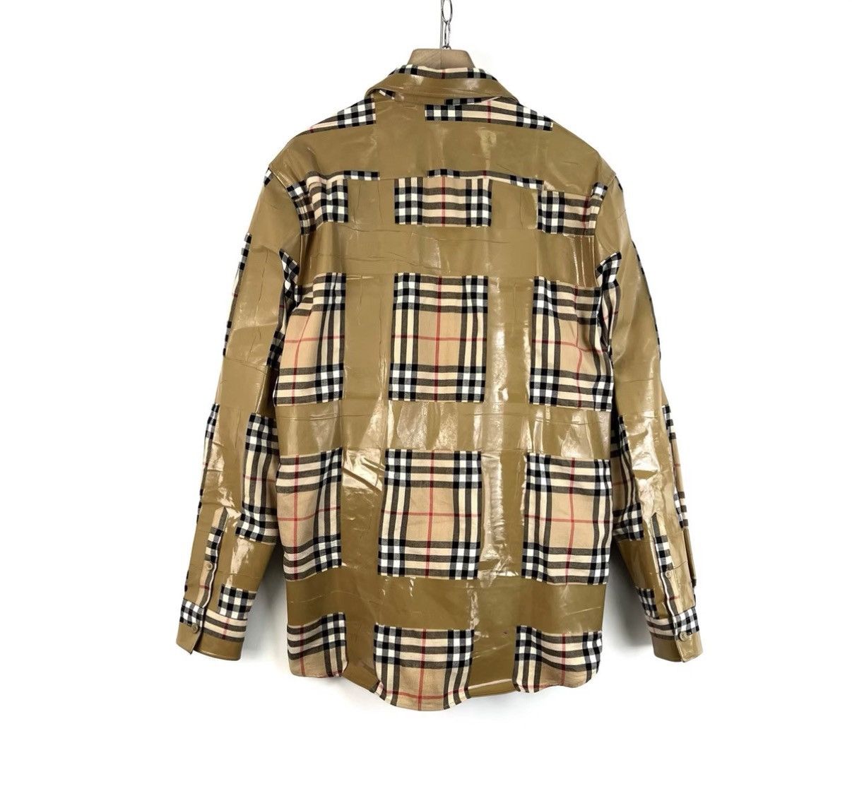Burberry Burberry Check Long Sleeve Shirt with Tape Detail K12 Size US M / EU 48-50 / 2 - 2 Thumbnail
